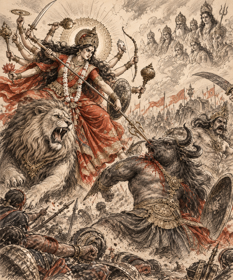 Durga’s Triumph Over Mahishasura.png